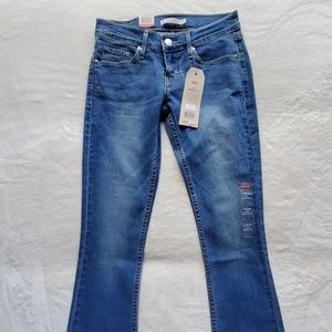 Levi's light blue bootcut low waisted jeans